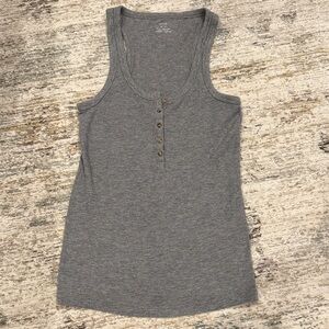 Aerie Gray Henley Tank top